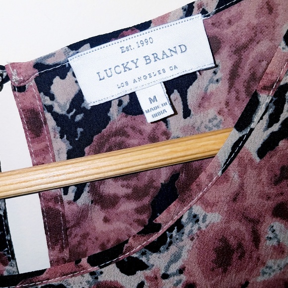 Lucky Brand - Boho Ruffle Rose Dress - Picture 5 of 9